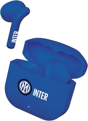 Casti wireless TECHMADE Inter Official - Casti intraauriculare cu carcasa de incarcare - Compatibile cu smartphone-uri/tablete/PC-uri (produs oficial)