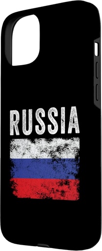 Husa iPhone 15 Plus Steagul Rusiei invechite - Barbati, Femei, Copii - Steagul Rusiei