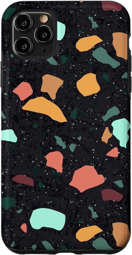 Husa iPhone 11 Pro Max Colorat Terrazzo Model Abstract Tile Model Dragut anii 60