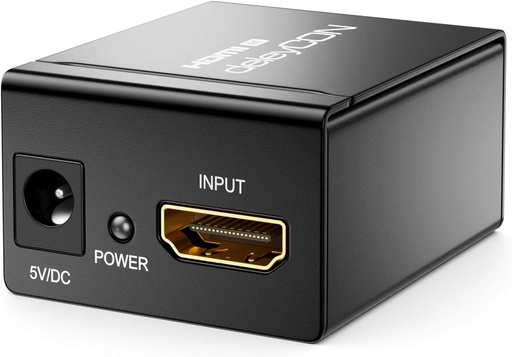 deleyCON Repetor HDMI 4K UHD 2160p pana la 18m / 1080p pana la 40m / Amplificator de semnal HDMI activ Extender Amplificator HDR ARC CEC Dolby DTS Carcasa metalica