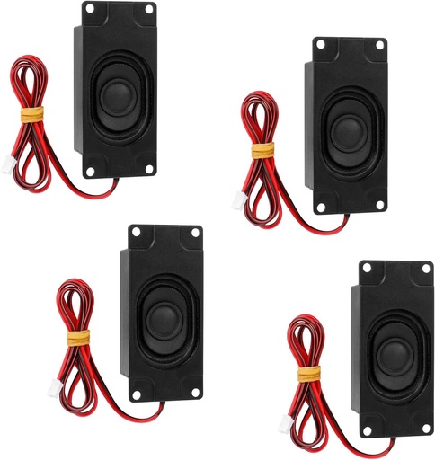 LuluDa 4 bucăți 3 wați 8 ohmi difuzor micro difuzor 8ohm 3w difuzor bricolaj pentru proiecte electronice mici Mașini de publicitate Monitoare LCD TV Gamă largă largă