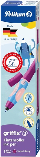 Pelikan 821049 pix cu cerneala griffix pentru dreptaci, SweetBerry, 1 bucata in cutie pliabila