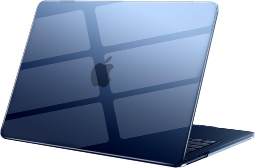Husa eleger compatibila cu MacBook Air 13 inch M2 A2681 M3 A3113 [Se potriveste cu Mac Midnight], Lansata in 2022 2024, Husa rigida pentru MacBook Air 13,6", Midnight Clear