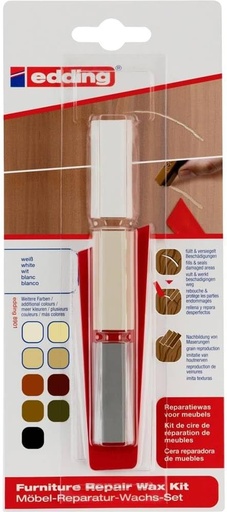 Edding 8901 4-8901-1-4049 Set de ceara pentru repararea mobilierului alb