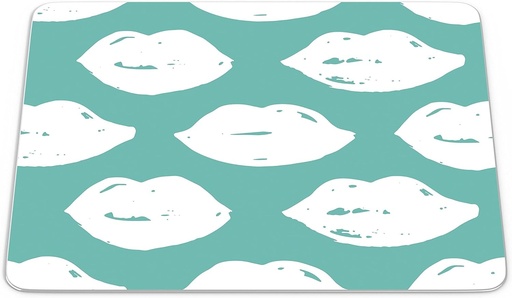Bonamaison, Mouse Pad dreptunghiular imprimat digital, fund anti-alunecare, pentru birou si acasa, dimensiune: 22x18cm