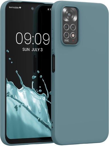 Husa kwmobile Compatibila cu Xiaomi Redmi Note 11 / Note 11S - Husa moale din silicon TPU - Husa potrivita pentru incarcare fara fir - Piatra antica