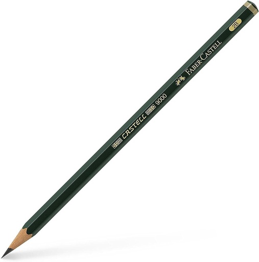 Faber-Castell 119002 - Creion Castell 9000, grad de duritate 2B, 1 bucata
