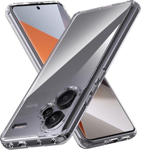 Husa Anoowkoa pentru Xiaomi Redmi Note 13 Pro+ 5G/Redmi Note 13 Pro Plus 5G Husa hibrida TPU rezistenta la socuri si husa de protectie transparenta pentru PC Huse din silicon dur rezistente la soc.