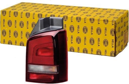 HELLA 2SK 010 318-091 Combi lumini spate - Bec - nuantat/transparent/rosu - pentru VW T5 (7HB, 7HJ, 7EB, 7EJ, 7EF, 7EG, 7HF, 7EC) - ECE/CCC - stanga