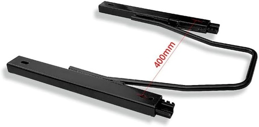 Set de sine de ghidare universale AUTO-STYLE pentru 1 scaun sport cu reglare frontala (latime 400 mm), negru
