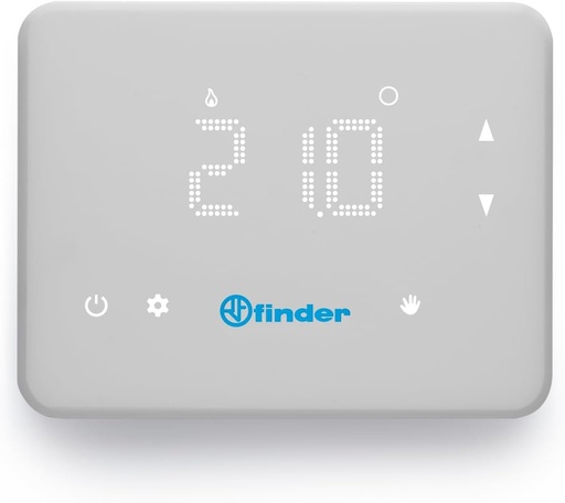 Finder BLISS - Cronotermostat digital Wi-Fi tip 1C.91, functie vara/iarna, alb