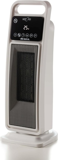 Încălzitor turn electric Ariete 8212, 2000 W, funcție ventilator, funcție oscilație, temporizator până la 8 ore, afișaj LED, tehnologie ceramică, consum redus de energie, alb