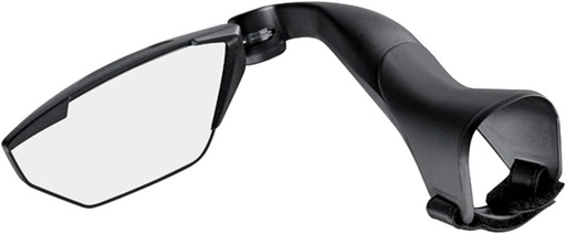 Selle Italia - Oglinda pentru ghidon pentru bicicleta de drum EYELINK, cadru din compozit de carbon, oglinda panoramica de siguranta, neagra, marime unica