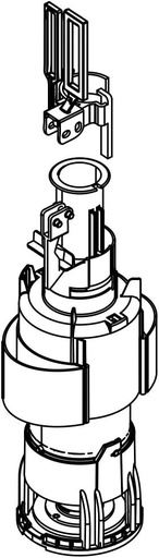 Robinet Regiplast 300777N cu baza pentru rezervor WC Bi-Flo, 150/251
