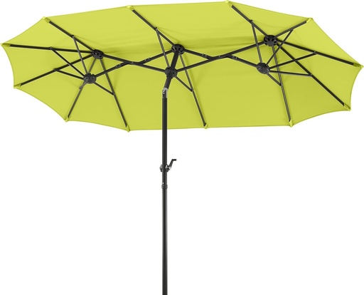 Umbrela de soare Schneider Salerno, verde mar, 320 x 150 cm, dreptunghiulara, 746-78, cadru din otel, copertina din poliester, 8,2 kg