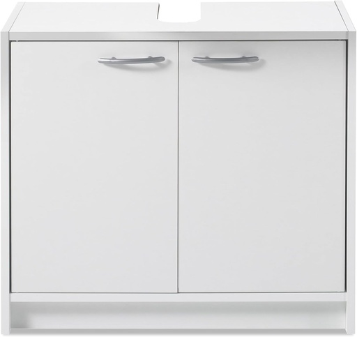 Mobilier de baie SMASH in alb mat - Mobilier de baie simplu cu mult spatiu de depozitare - 63 x 55 x 29 cm (L/H/D)