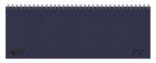 Calendar de birou Professional Premium 2025 albastru închis peisaj: 1 săptămână, 2 pagini; calendar de birou cu copertă cartonată elegantă; format calendar de birou peisaj: 29,8 x 10,5 cm