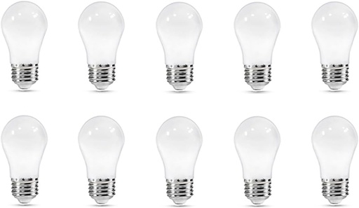 ZFQ 10 pachete de becuri LED 3W E27, bec E27 alb cald, bec cu capac cu surub E27 A50, 2700 Kelvin, rezistent la apa pentru decorarea petrecerilor de vacanta in interior si exterior, AC 220-240V