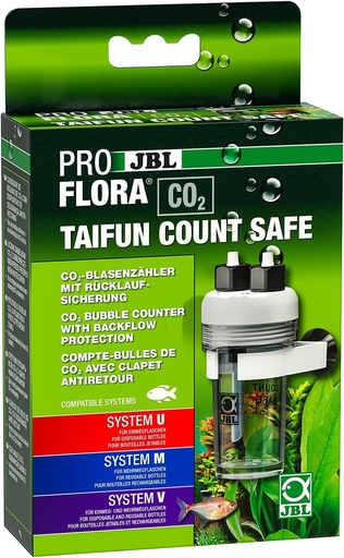 JBL PROFLORA CO2 TAIFUN COUNT SAFE, contor de bule de CO2, prevenire încorporată a returului