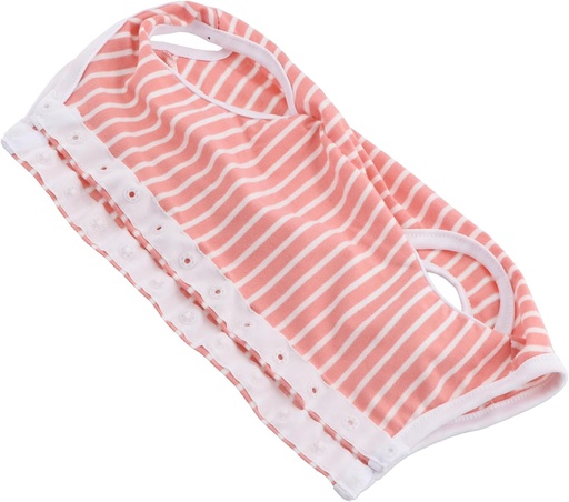 Costum de recuperare pentru câini Shengxi după operație Protector pentru răni abdominale pentru câini Costum de recuperare chirurgicală pentru câini și pisici (roz, M)