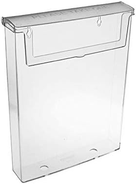 Suport pentru brosuri Taymar in format DIN A5, transparent, cu capac, rezistent la intemperii (potrivit si pentru exterior)