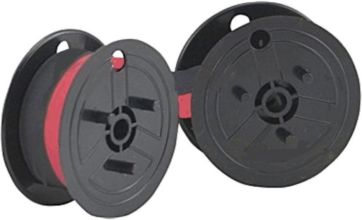 Panglica de cerneala Farbbandfabrik negru/rosu pentru casio fR 620 ca marca tEC doppelspule: farbbandfabrik.