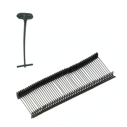 Pokornys - 5.000 de fire (25 mm) pentru pistoale de etichetare standard - Ace de plastic negru pentru etichetarea hainelor si a altor tesaturi - Potrivit pentru etichete de carton perforat (5.000 de bucati)