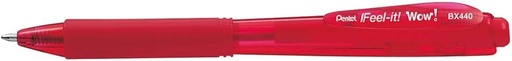 Pentel BX440 Feel-it! Wow! Pix, 1,0 mm, rosu, pachet de 12