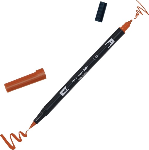 Marker Tombow ABT-947 cu doua varfuri, multicolor