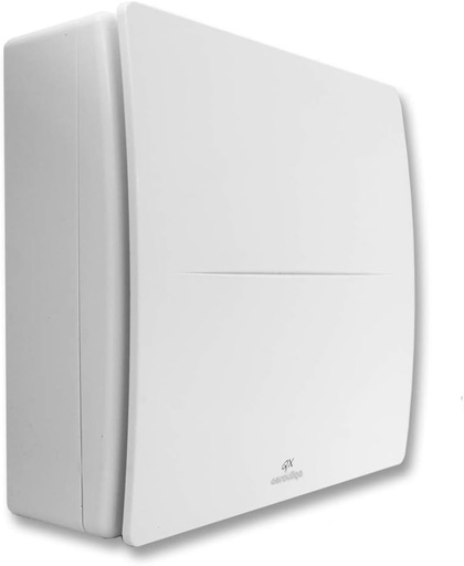 QX100T by Aerauliqa - Extractor centrifugal, diam. 96mm - 28/17W - 104/62m3/h - cod PQX00015 - motor cu doua viteze cu temporizator