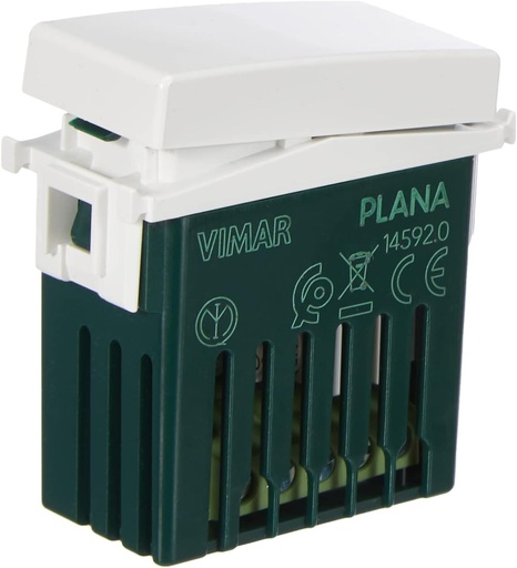 Vimar 14592 Plana VIEW Deviator wireless conectat cu iesire releu, pentru lampi, transformatoare si telecomanda cu dual Bluetooth 5.00 si tehnologie Zigbee 3.00