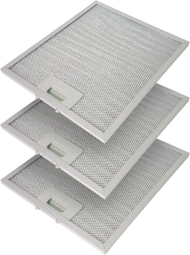Kit din 3 piese. Filtre din aluminiu pentru hote extractoare, 267 x 305 x 9 mm, compatibile cu modelul ,,Elica".