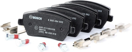 Bosch 986494592 - placute de frana, compatibile cu Nissan Micra II-Note, Renault Clio III/Modus, Suzuki Splash