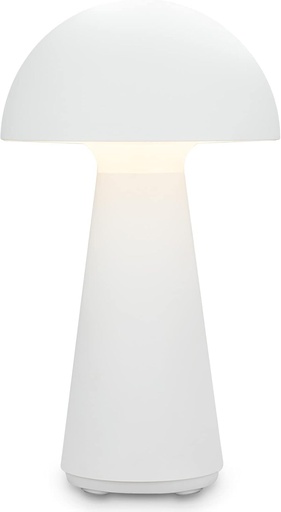 BRILONER - Lampă de masă LED fără fir, reglabilă la atingere, culoare lumină albă caldă, lampă de noptieră, lampă de citit, lampă cu baterie, lampă de exterior, 28x16 cm, alb