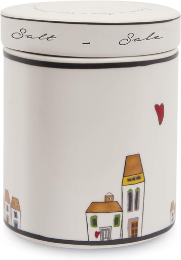 Borcan Egan Lc02T/2Sa, ceramică glazurată, fildeș, mic