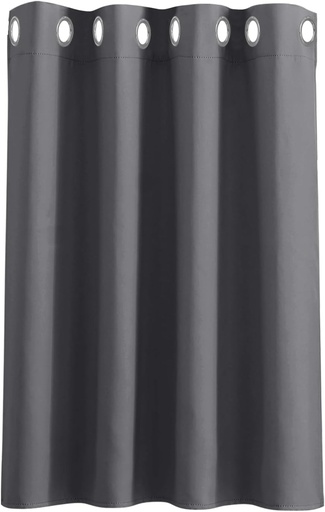 PONY DANCE Perdele scurta pentru copii - Perdele opace de interior Perdele cu inele Perdele moderne Gri izolatie termica pentru casa 1 bucata L 132 x H 90 cm