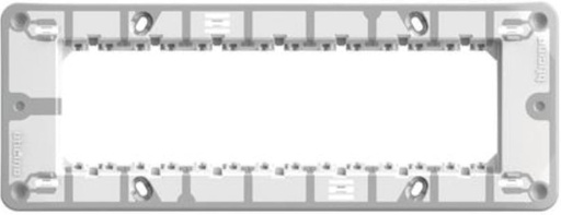 BTICINO MatixGO Solutii de instalare J4707 Suport 7 module, fixare cu suruburi
