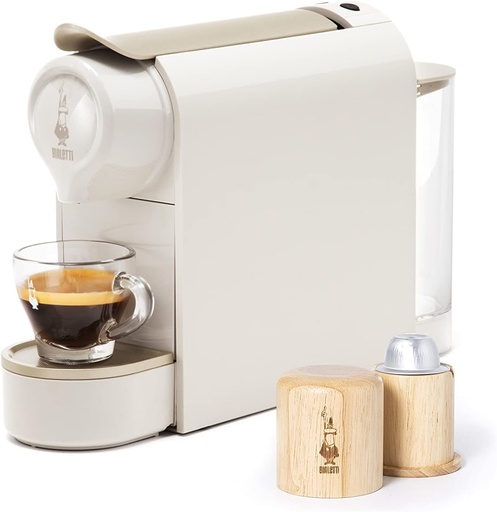 Espressor Bialetti Gioia functioneaza exclusiv cu capsule Bialetti, 50% plastic reciclat
