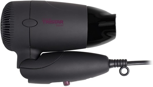 Uscator de par Tristar HD-2359 cu maner pliabil - Dimensiune compacta - Convenabil pentru calatorie - 1200 W - cablu de 1,7 m - Tensiune dubla pentru utilizare in intreaga lume - 2 setari de viteza