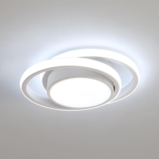 Plafoniere LED Comely, Plafoniera 32W 2350LM, Plafoniere moderne rotunde creative pentru living, bucătărie, baie, dormitor, hol, alb rece 6500 K, diametru 28 cm