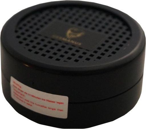 Umidificator cu umidificator GERMANUS negru pentru trabucuri, tutun, tutun pentru pipa si tutun pentru tigari