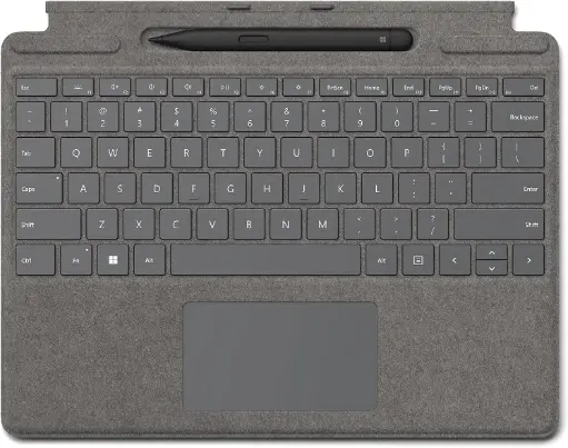 Husa Microsoft Surface Pro 8/X Alcantara - Platinum
