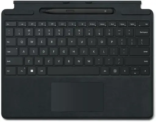 Tastatura Microsoft Surface Pro 8 / 9 / X Signature Black in pachet cu Slim Pen 2 Black
