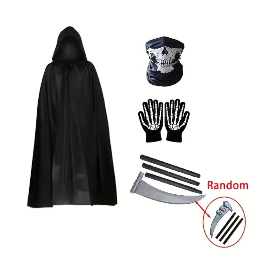Costum Moarte| Costum de demon in stil intunecat | Rol de petrecere de Halloween