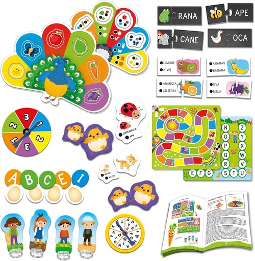 Liscianigiochi Carotina 76710 50 de jocuri pentru copii, multicolore