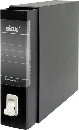Dosar Esselte Dox 1 Class Box cu parghie, A4. Negru