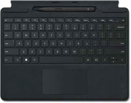 Husa Microsoft Surface Pro 8/X Alcantara + Creion - Negru
