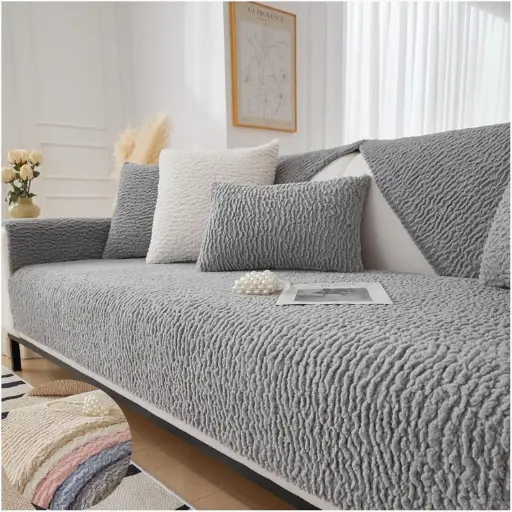 Lambswool Husa de canapea confortabila, ideala pentru a va proteja canapeaua de pete si uzura, diverse culori