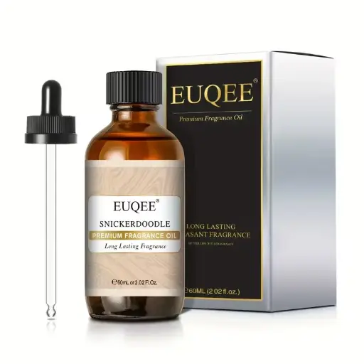 Ulei esential Snickerdoodle EUQEE (60 ml) cu pipeta de sticla, excelent pentru difuzoare, sapunuri si lumanari     