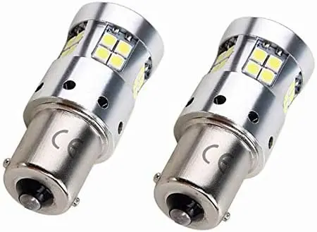 1156 BA15S P21W LED Bulbs 12V-24V, 6500K White Bulb